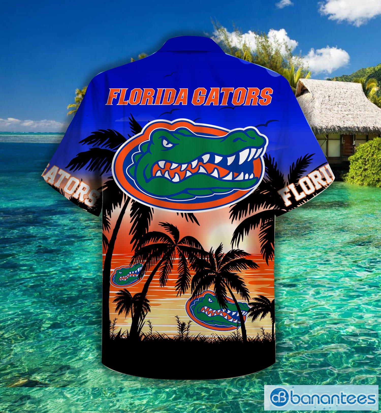 Florida Gators Palm Tree Hawaiian Shirt For Fans Product Photo 2