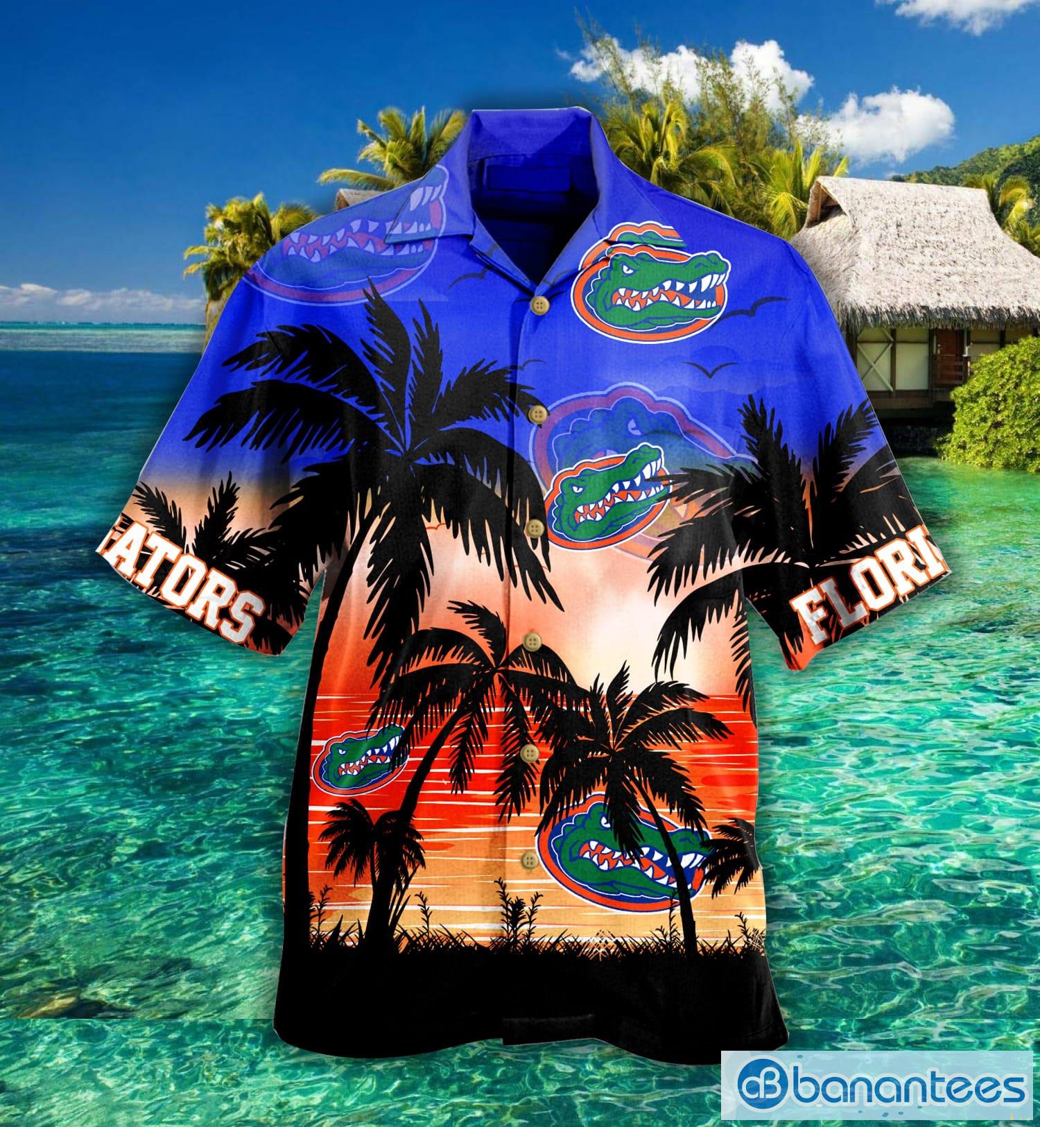 Florida Gators Palm Tree Hawaiian Shirt For Fans Product Photo 1