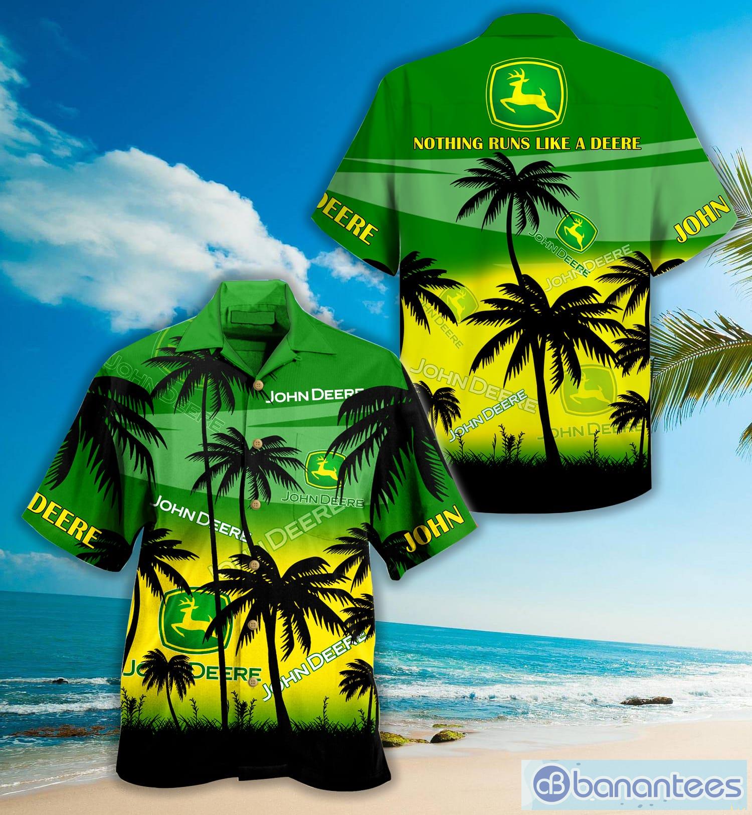 Johndeere Palm Hawaiian Shirt For Fans Product Photo 1