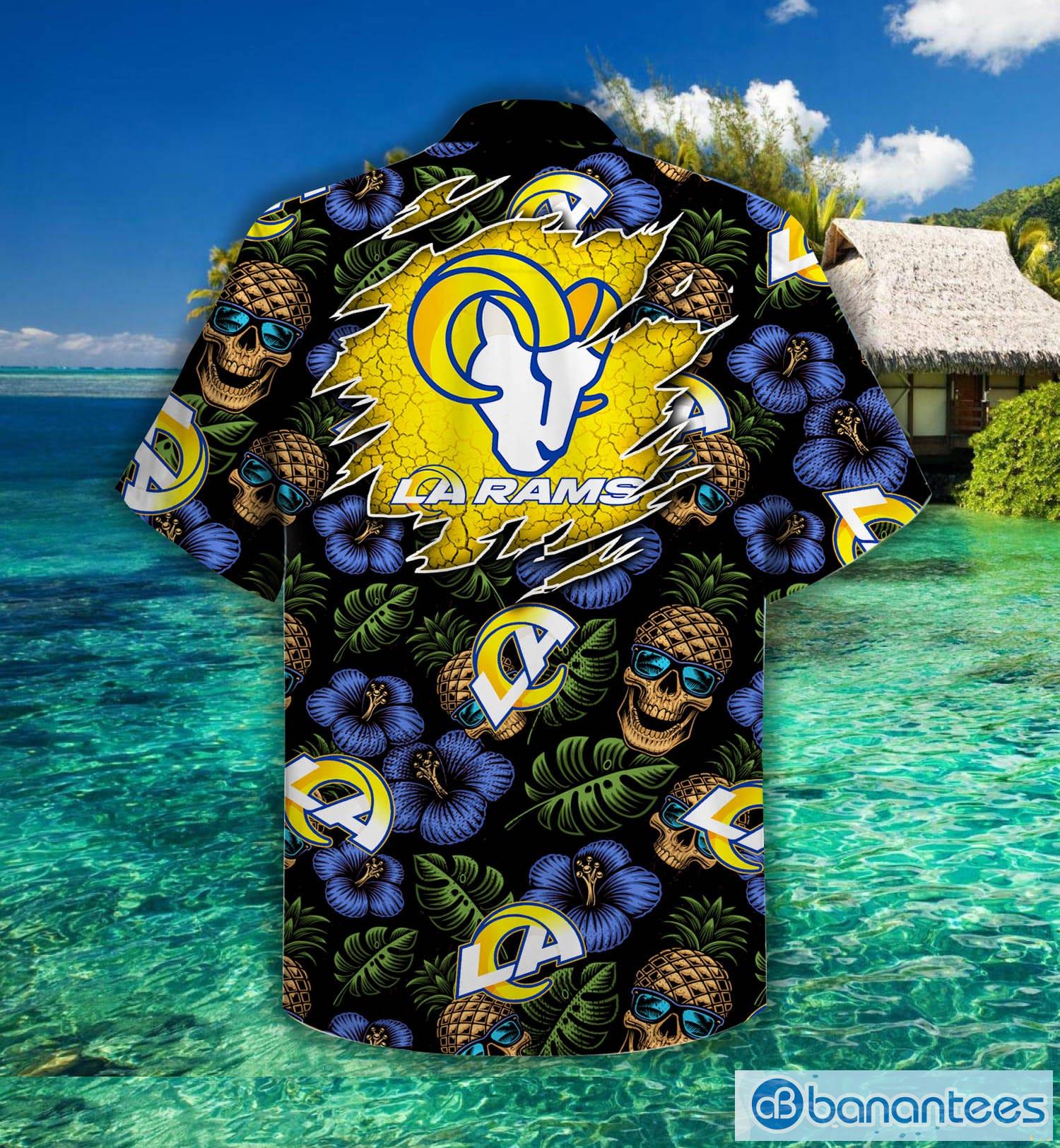 Los Angeles Rams NFL Palm Sunset Hawaiian Shirt