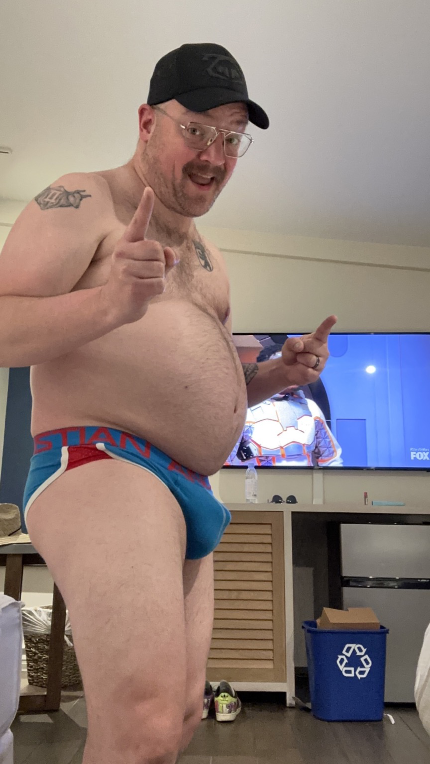 Dad bod deals in speedo