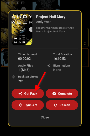 Long Press Book Screenshot