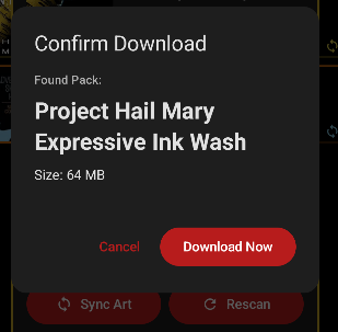 Confirm Download Screenshot