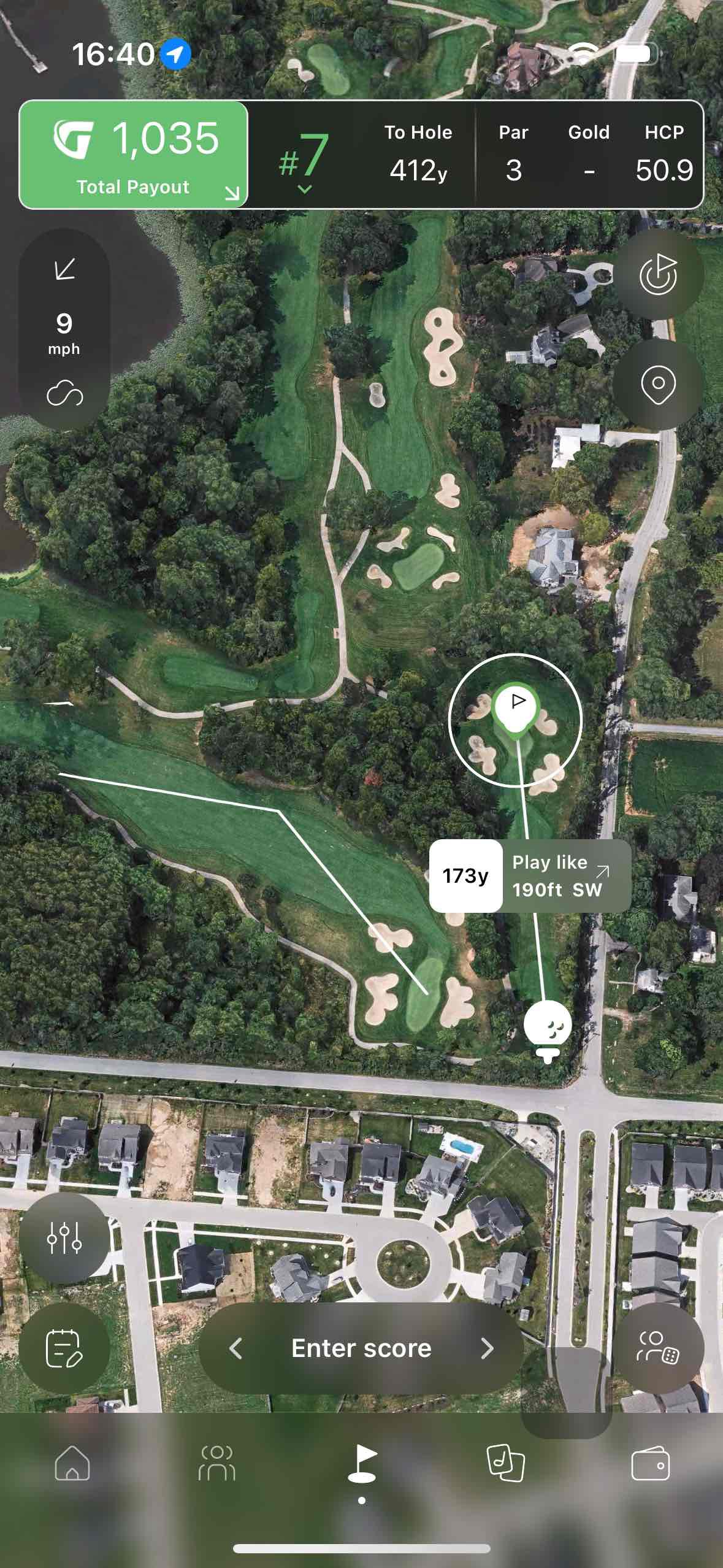 Golfer photo from a round at Creek - Sand Creek Country Club in Chesterton, Indiana