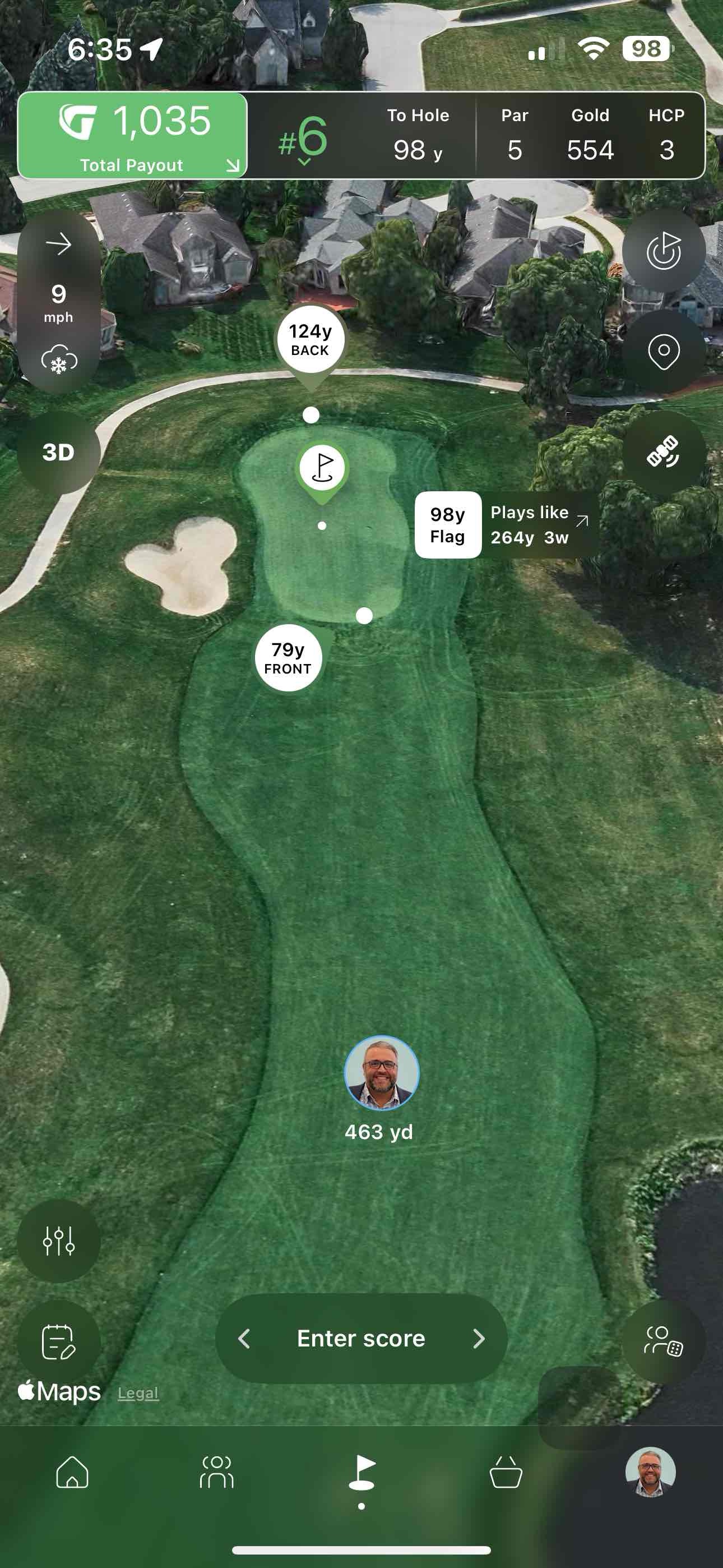 Golfer photo from a round at Marsh - Sand Creek Country Club in Chesterton, Indiana