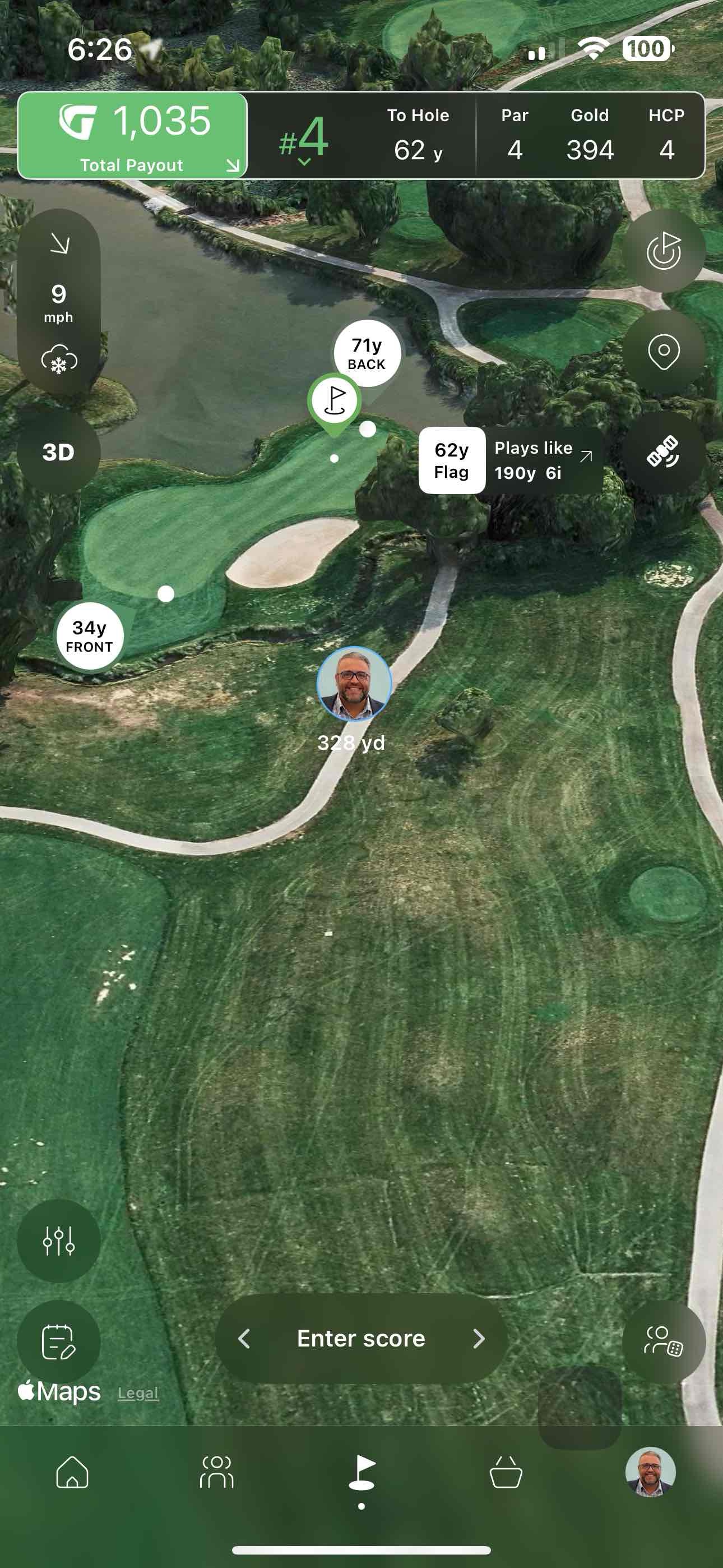 Golfer photo from a round at Marsh - Sand Creek Country Club in Chesterton, Indiana