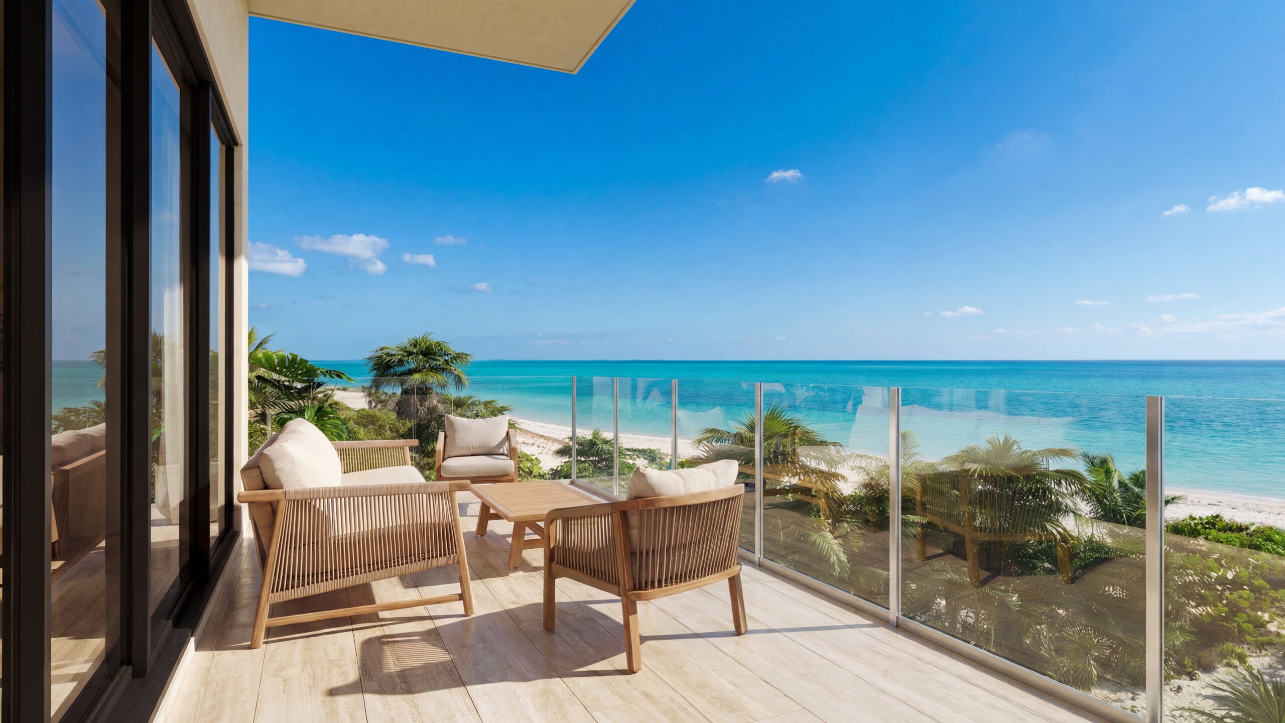 Balcony with ocean view — Arrecife Sisal