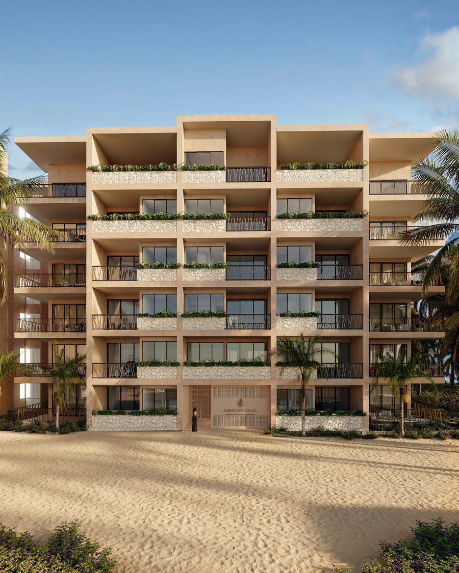 South facade — Arrecife Sisal Tower, Yucatán