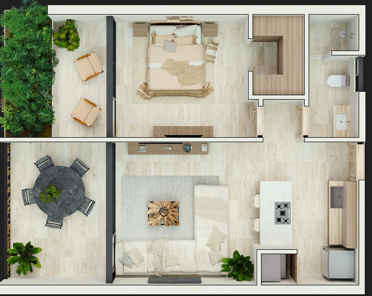 Plano Tipo 08 · Lock-off · 74.75 m²