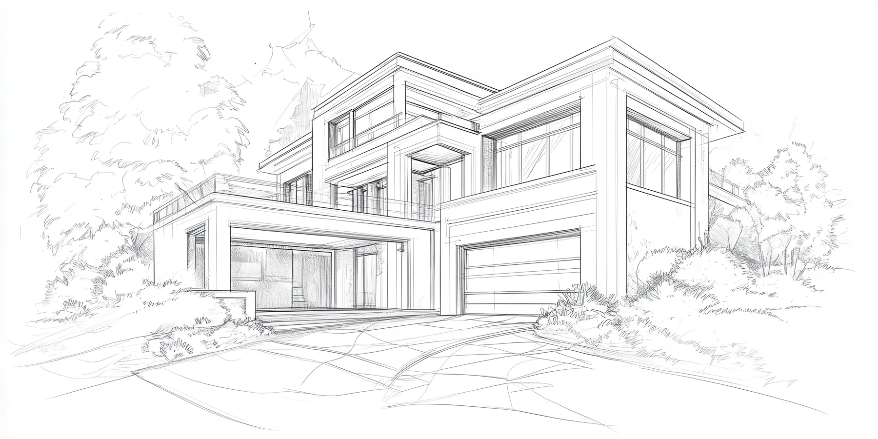 Boceto arquitectónico — el diseño antes de construir