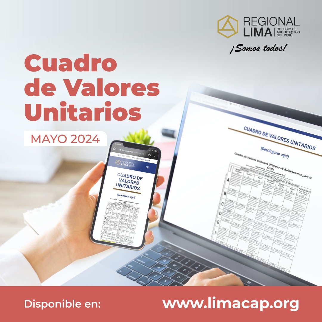 Cuadro de Valores Unitarios