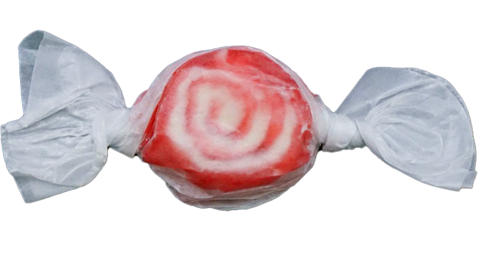 Red Cinnamon Swirl Taffy