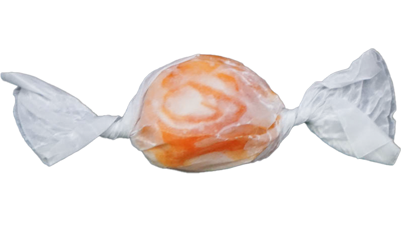 Orange Swirl Taffy