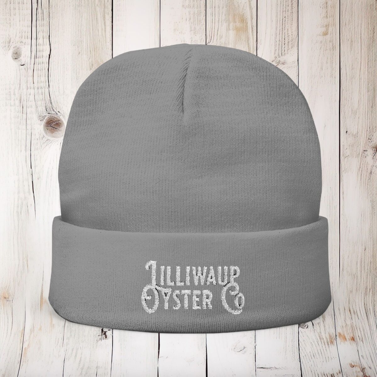 Embroidery Knit Beanie Unisex Cotton Rich Beanie