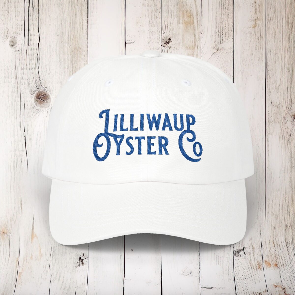 Lilliwaup Oysters Logo Embroidered Classic Dad Cap - Light Colors
