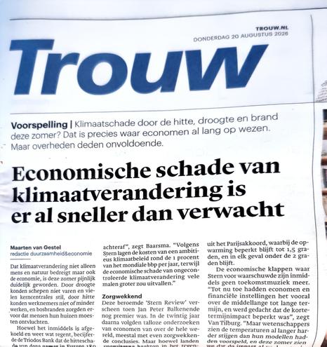 Frontpage with that headline