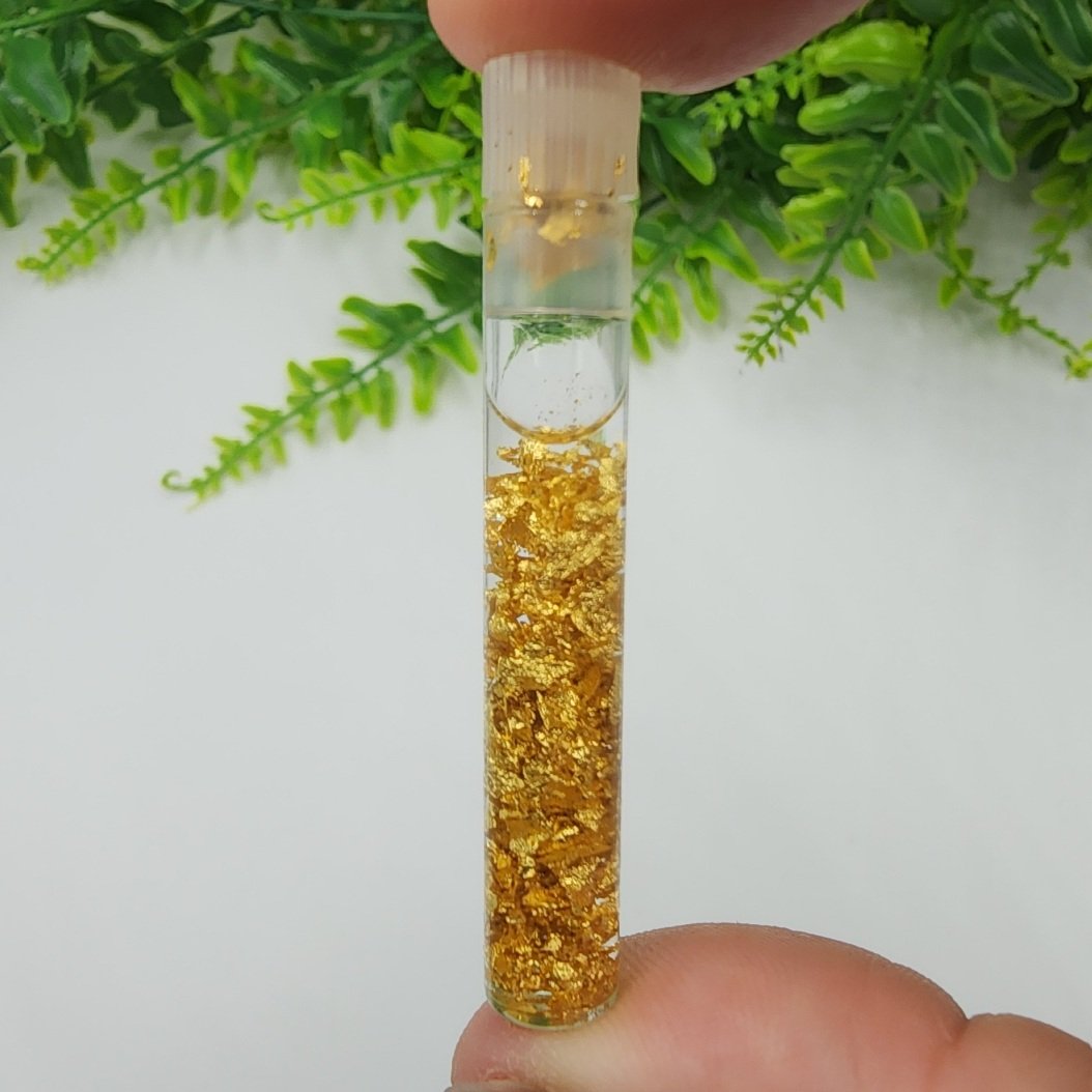 Gold Vial | California | Au | Pure Gold in Liquid - Virgo Gems