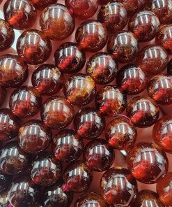 Hessonite Garnet Bracelet ~9mm | China | X3Z2(SiO4)3 | Polished Garnet