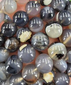 Volcano Agate Bracelet ~10mm Beads | Indonesia | SiO2 | Polished UV Reactive Agate