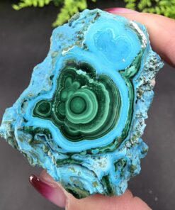 Chrysocolla & Malachite | DR Congo | Cu2(CO3)(OH)2 | (Cu,Al)2H2Si2O5(OH)4•n(H2O) | Polished Chrysocolla & Malachite