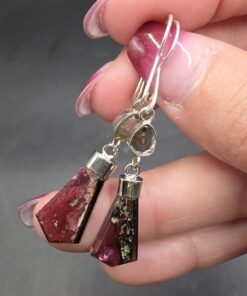 Tourmaline Earrings | Afghanistan | WX3B3A13 (AlSi20 9)3- (0,0H,F)4 | Polished Tourmaline