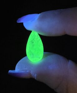 Hyalite Opal Facet | San Luis Potosi, Mexico | SiO2 · nH2O | UV Reactive Hyalite Opal