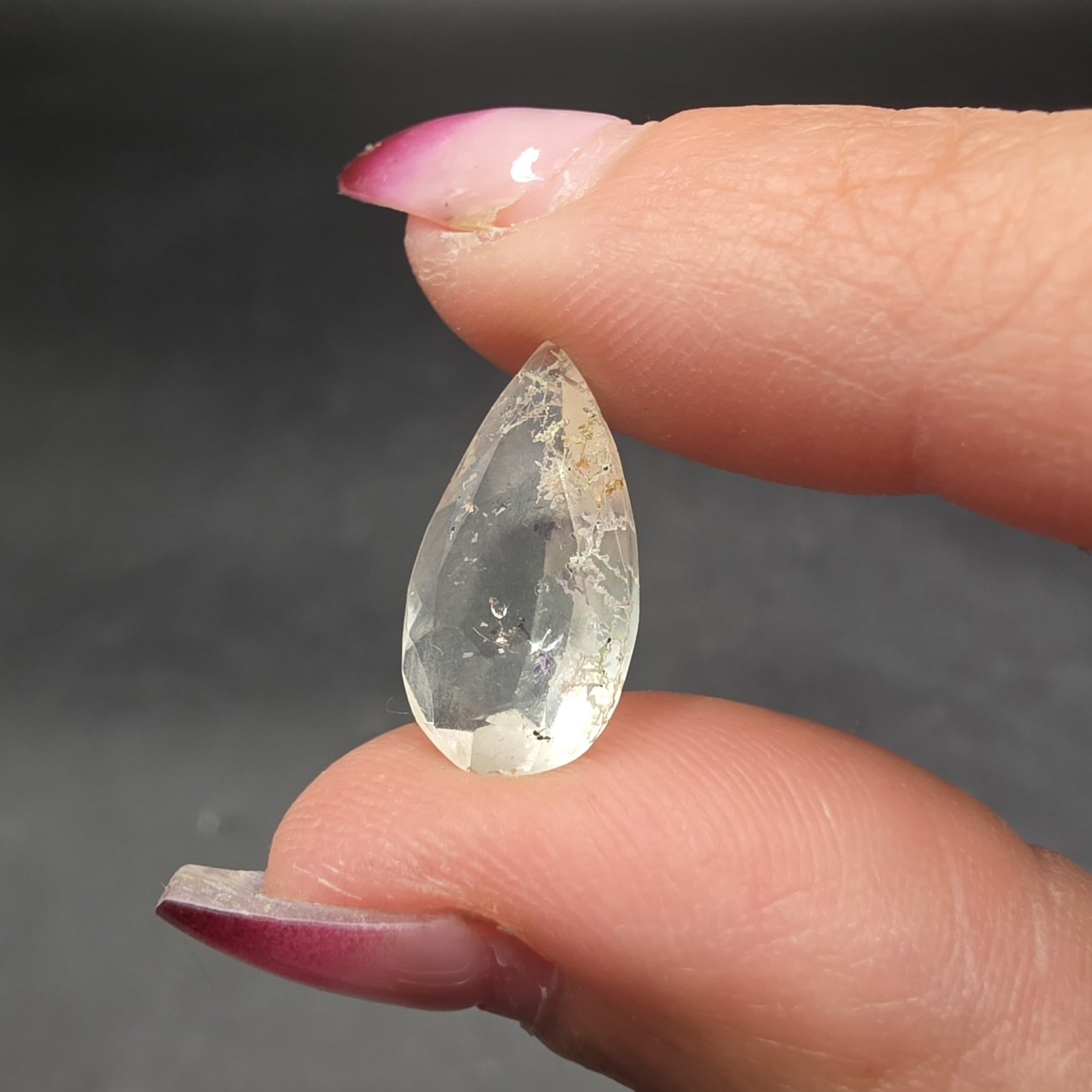 Hyalite Opal Facet | San Luis Potosi, Mexico | SiO2 · nH2O | UV Reactive Hyalite Opal - Image 2