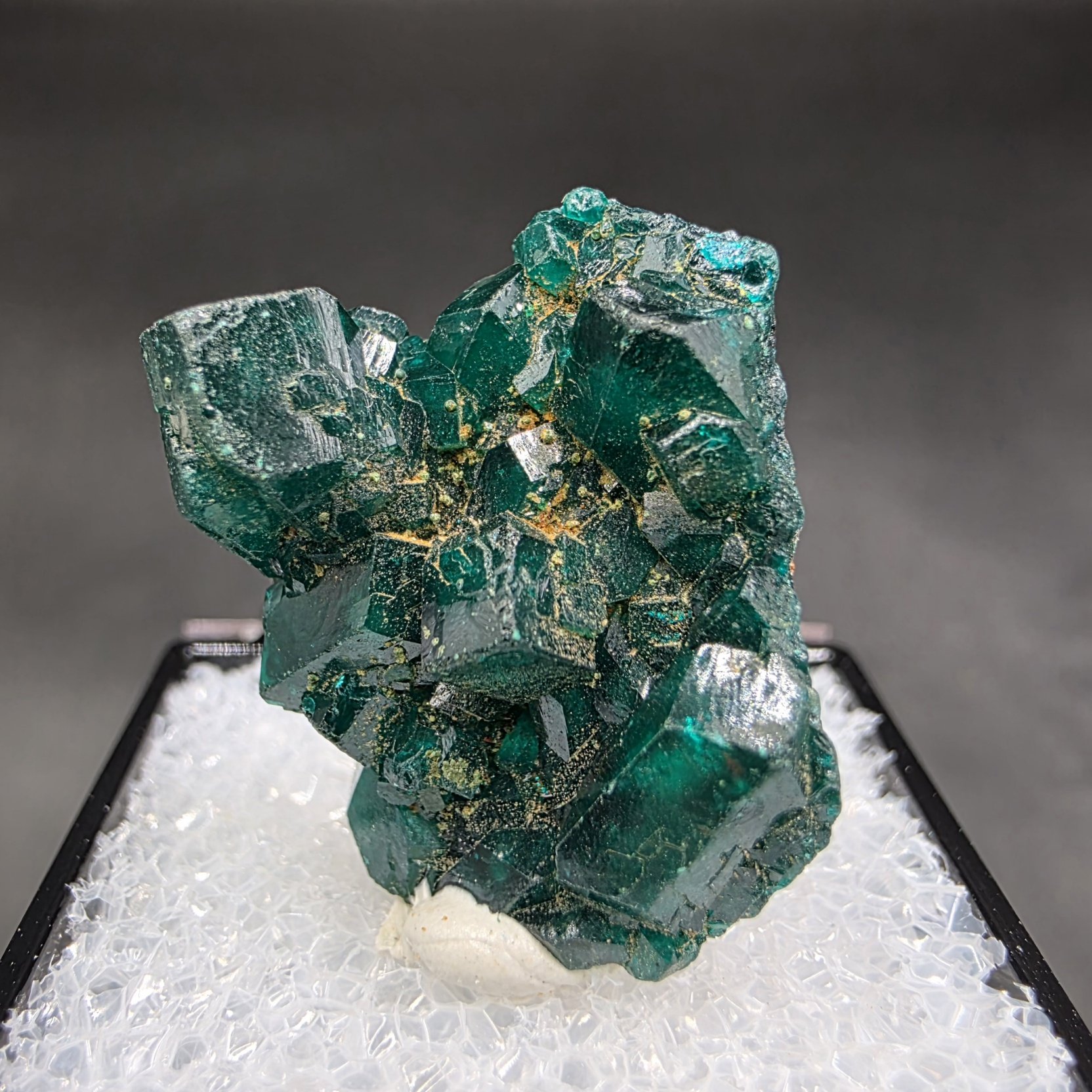 Dioptase Thumbnail | Reneville Mine, Pool Department, Republic of the Congo | CuSiO2(OH)2 | Dioptase Specimen - Image 3