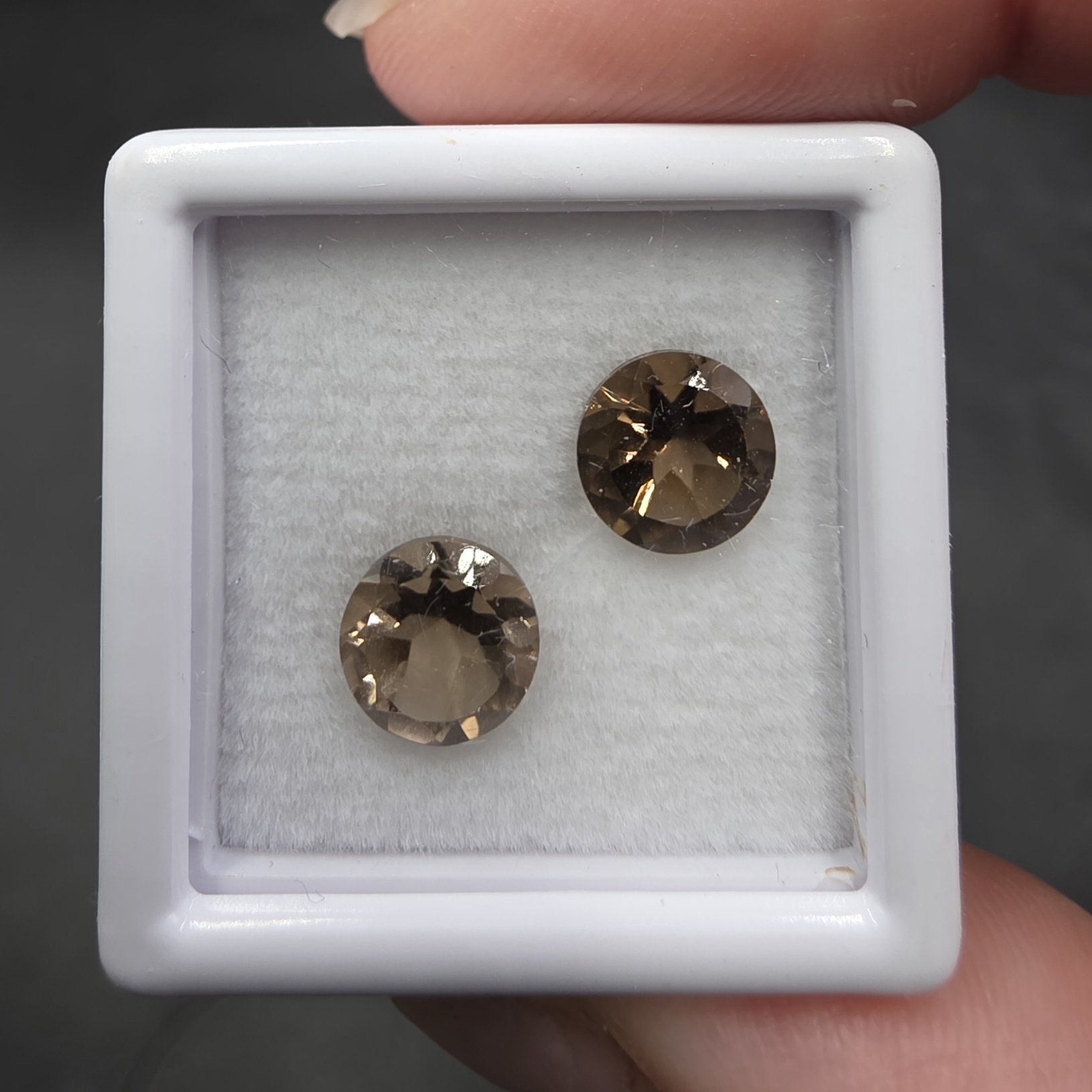 Smoky Quartz Facet Set | Brazil | SiO2 | Faceted Smoky Quartz - Image 4