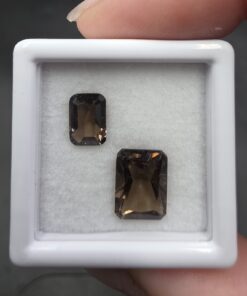 Smoky Quartz Facet Set | Brazil | SiO2 | Faceted Smoky Quartz