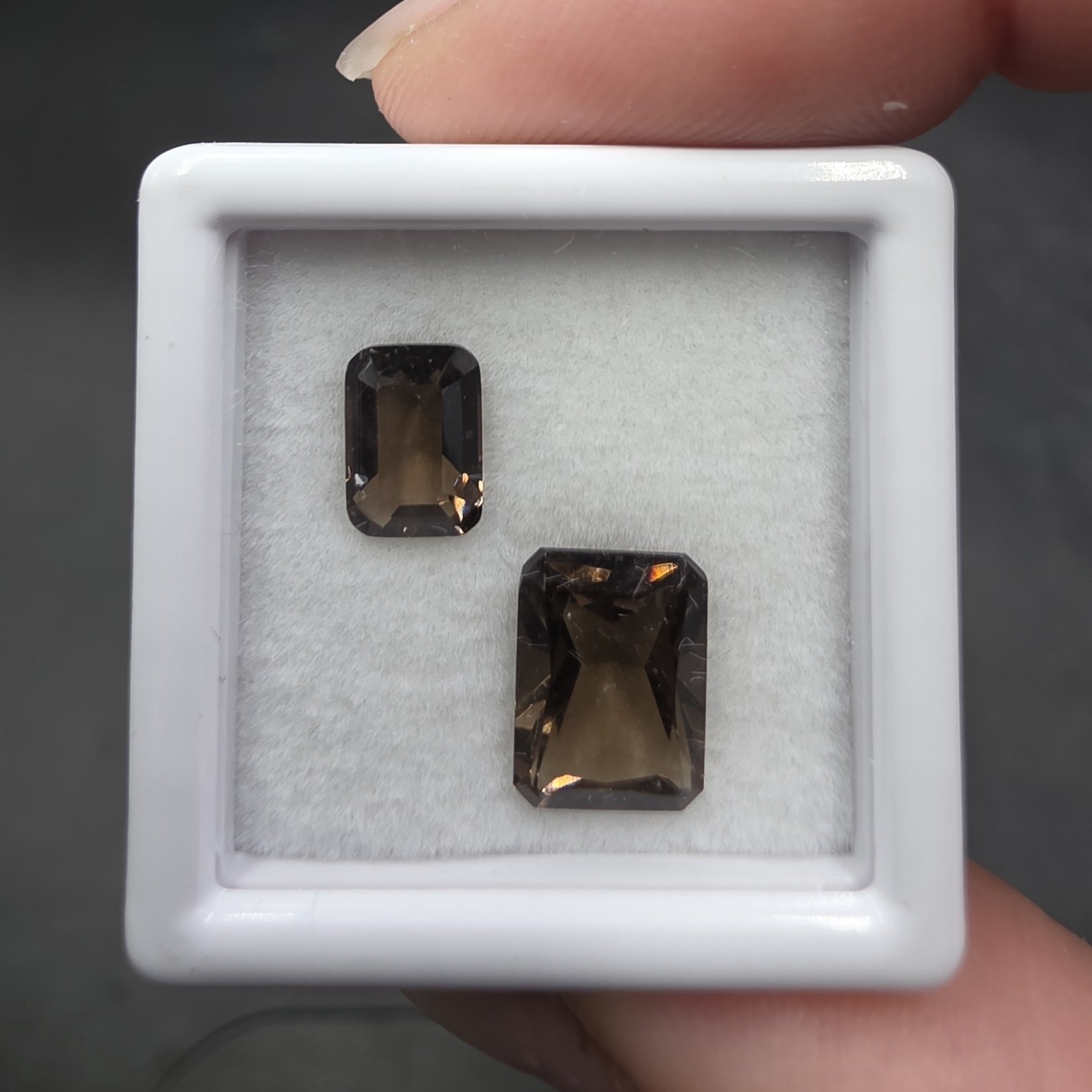 Smoky Quartz Facet Set | Brazil | SiO2 | Faceted Smoky Quartz