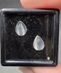 Alternative view of Moonstone Cabochon Set | Tanzania | KAlSi3O8 | Polished Moonstone