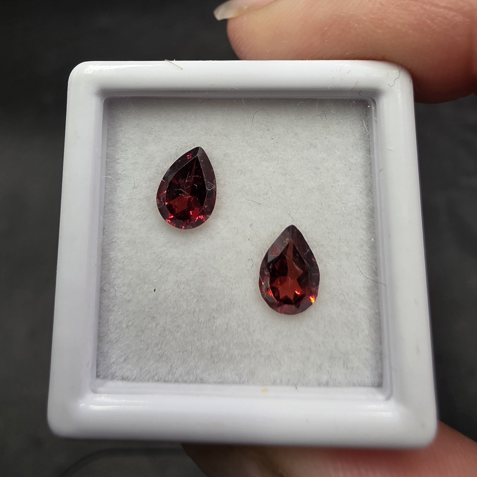 Faceted Garnet Set | Mozambique | Ca3Fe3+2(SiO4)3 | Garnet Facet