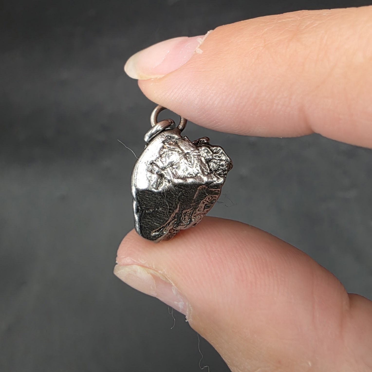 Meteorite Pendant | Aletai, China | 92.9% Fe, 6.7% Ni, 0.4% Co | Meteorite Specimen - Image 3