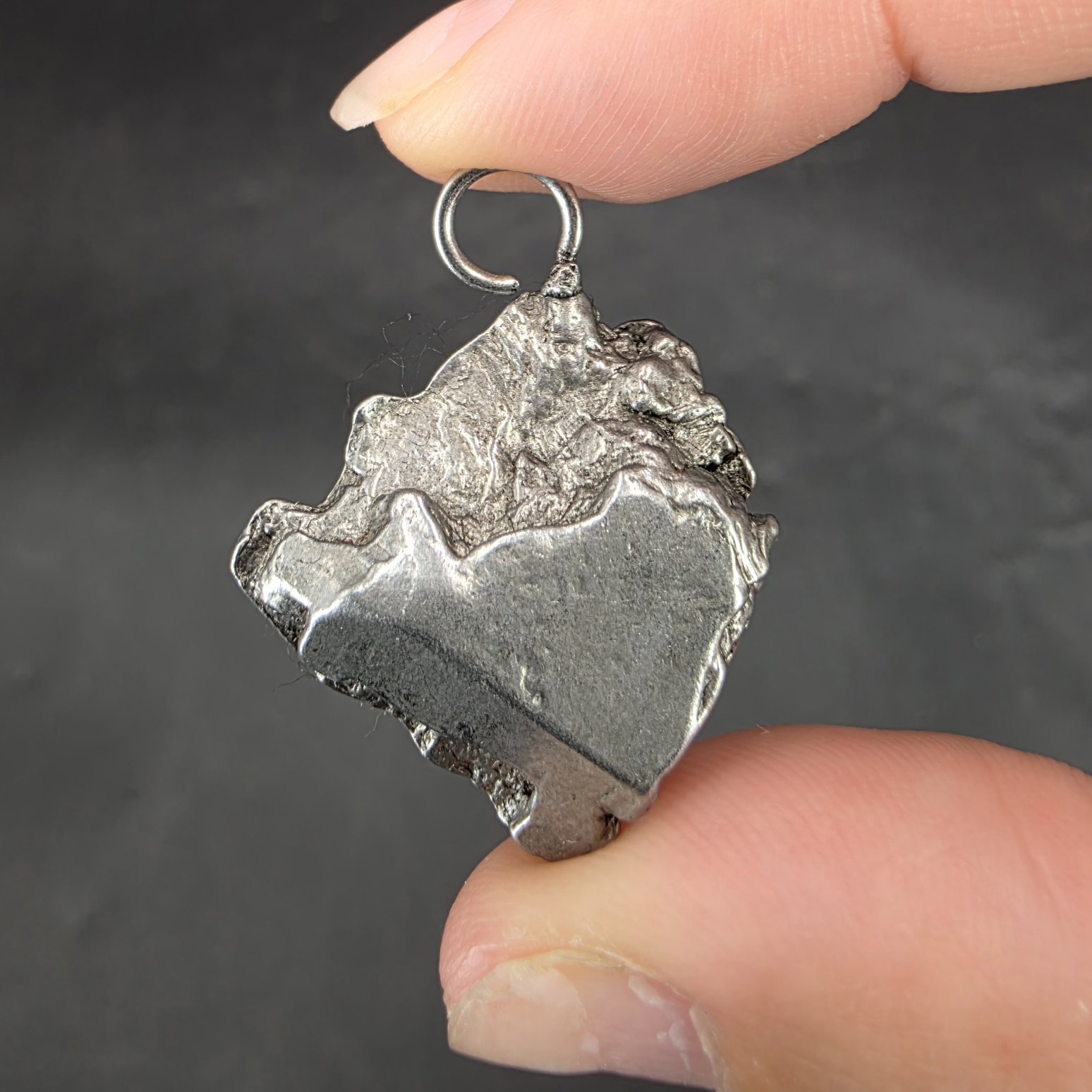 Meteorite Pendant | Aletai, China | 92.9% Fe, 6.7% Ni, 0.4% Co | Meteorite Specimen - Image 2