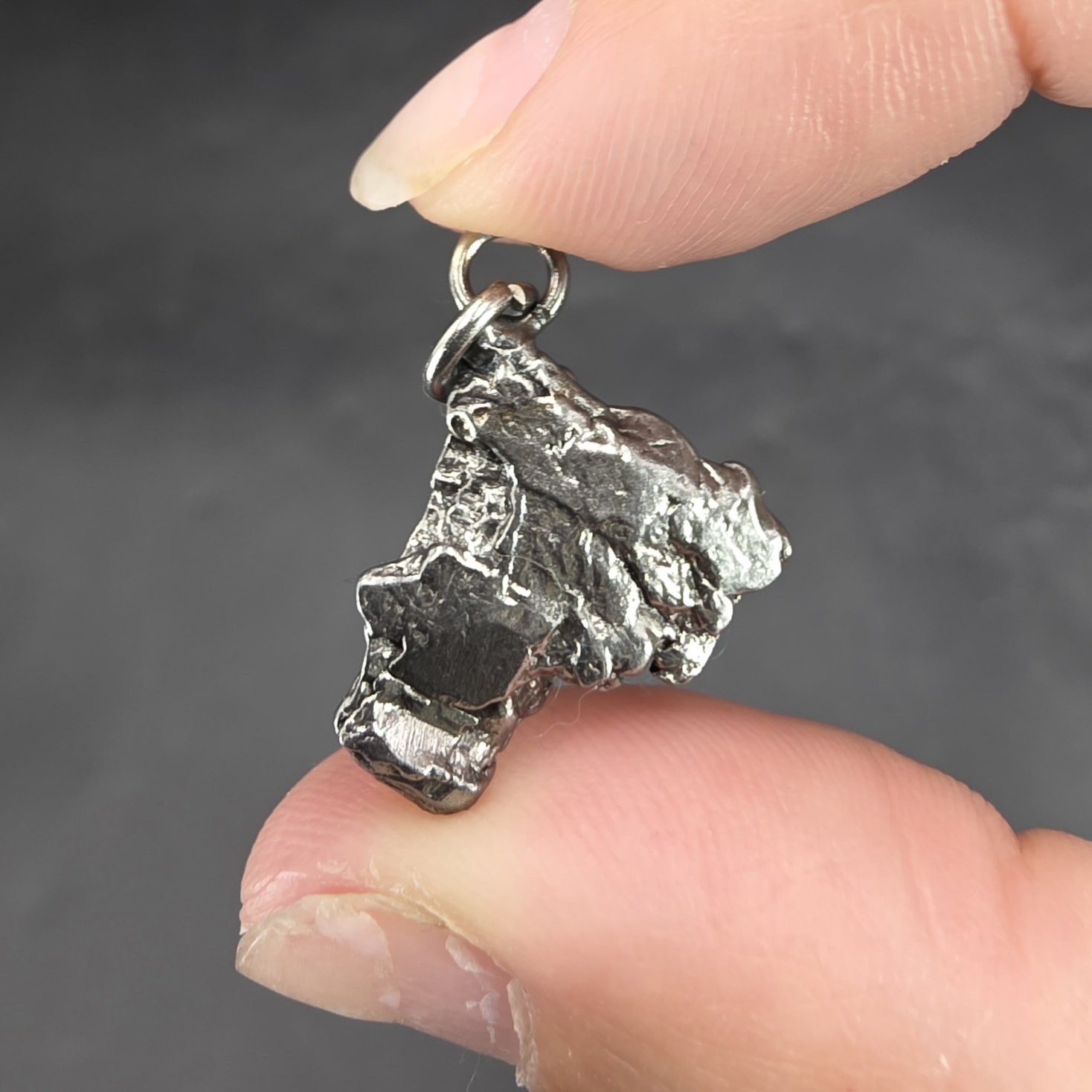 Meteorite Pendant | Aletai, China | 92.9% Fe, 6.7% Ni, 0.4% Co | Meteorite Specimen