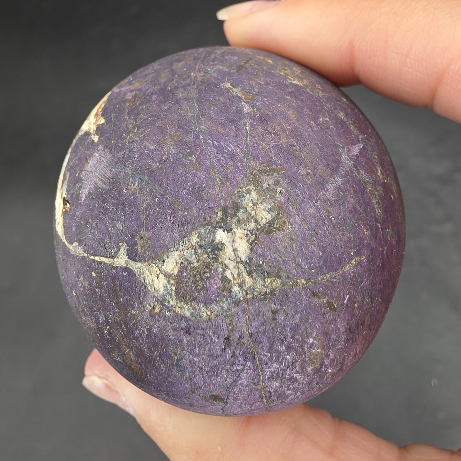 Purpurite Sphere ~60mm | Brazil | Mn+++PO4 | Shaped Purpurite - Image 2