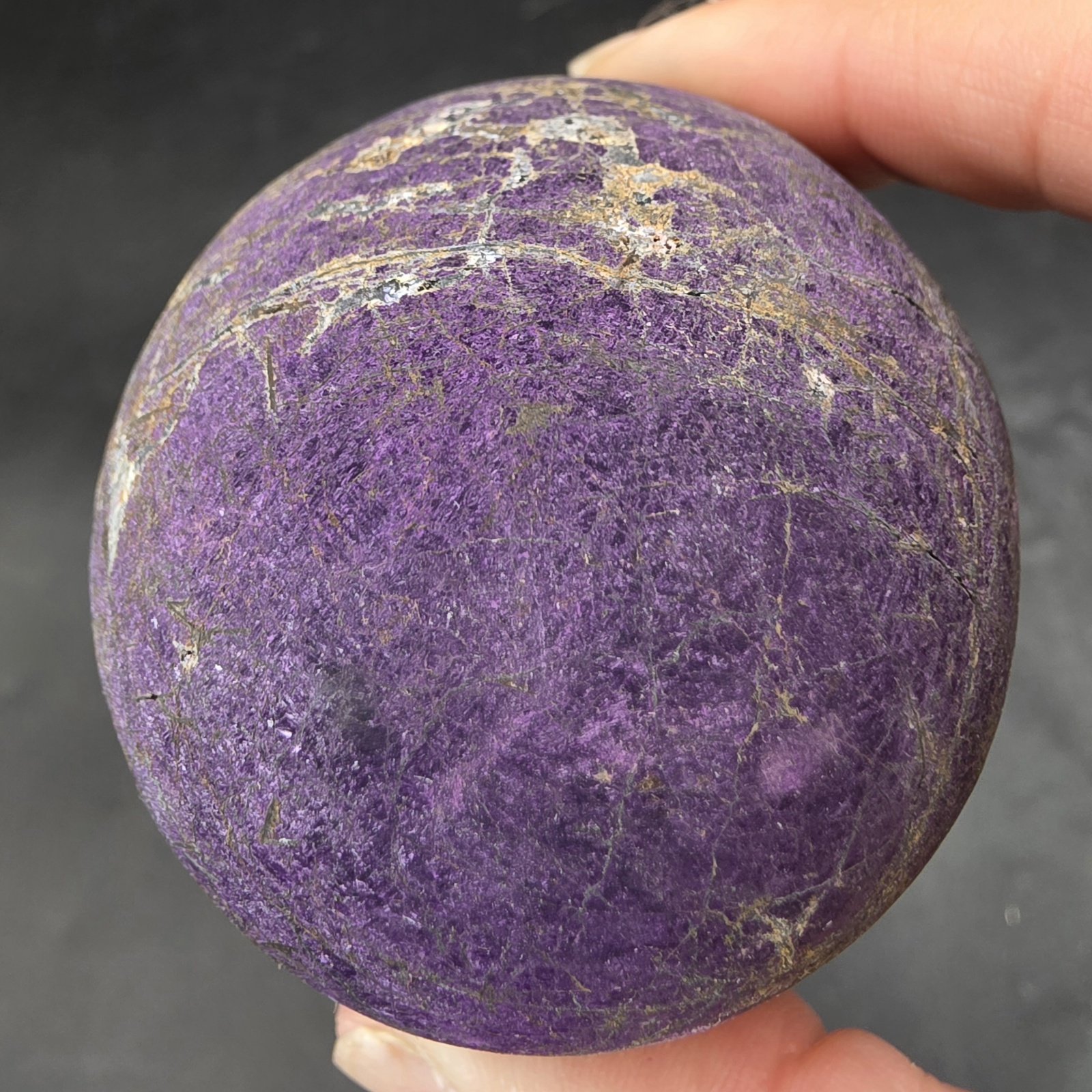 Purpurite Sphere ~60mm | Brazil | Mn+++PO4 | Shaped Purpurite - Image 3