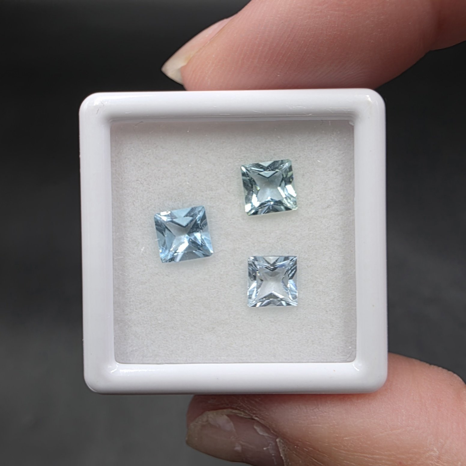 Blue Topaz Facet Set | Brazil | Al2SiO4(F,OH)2 | Faceted Blue Topaz - Image 3