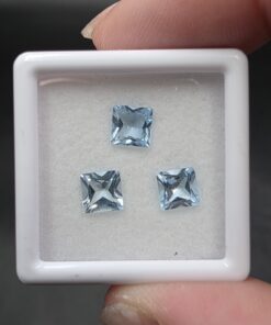 Blue Topaz Facet Set | Brazil | Al2SiO4(F,OH)2 | Faceted Blue Topaz