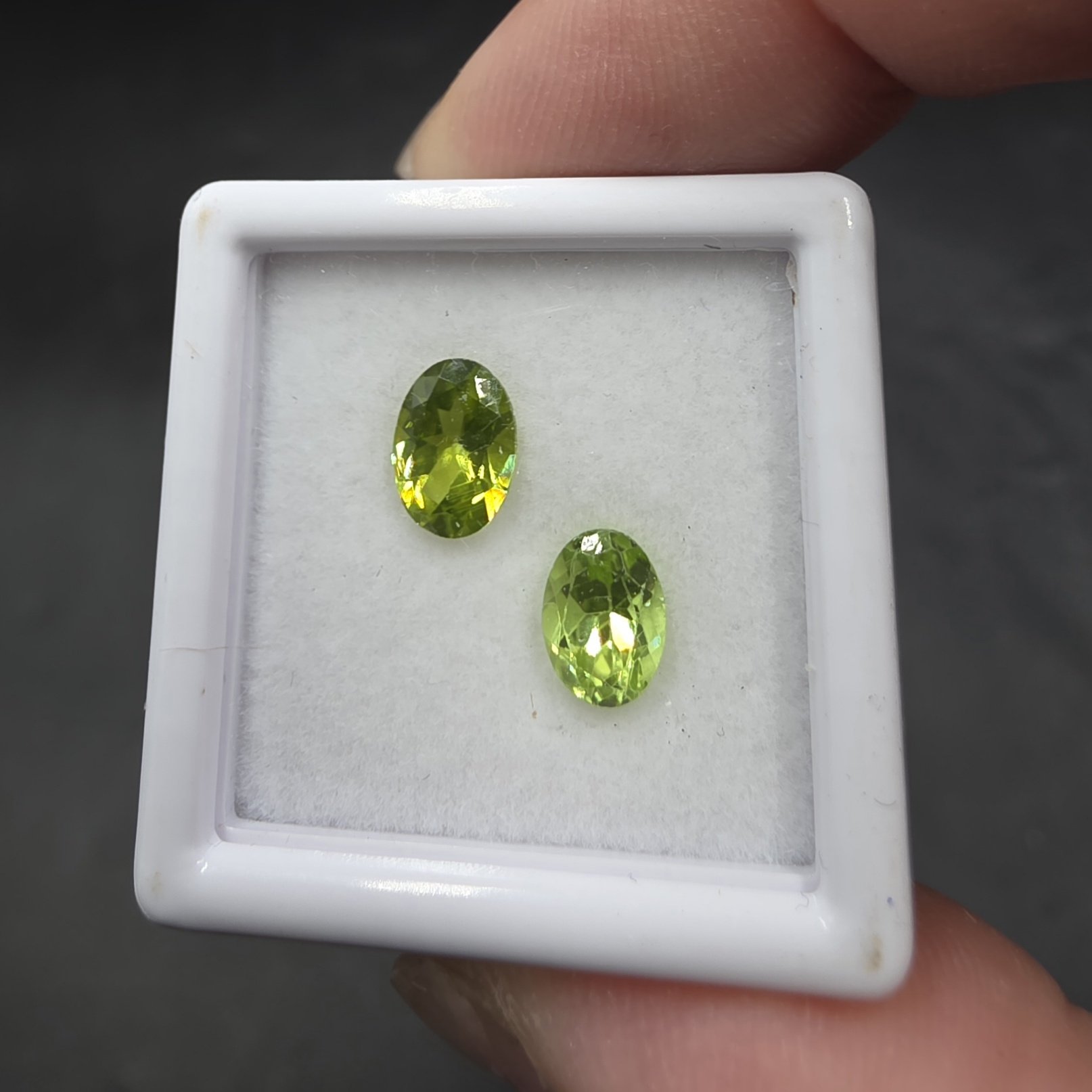 Peridot Facet Set | Sapat Gali, Manshera District, Khyber Pakhtunkwa, Pakistan | (Mg,Fe)₂SiO₄ | Faceted Peridot