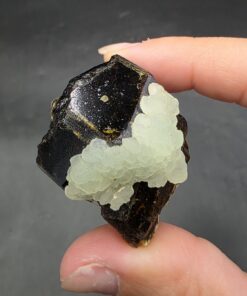 Prehnite with Epidote & Garnet | Mali | Ca2(Al2,Fe)(SiO4)(Si2O7)O(OH) | Prehnite with Epidote Specimen