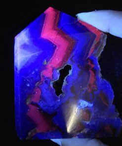 Alternative view of Black Rose Fluorite Tower | China | CaF2 | Red UV Reactive Polished Fluorite
