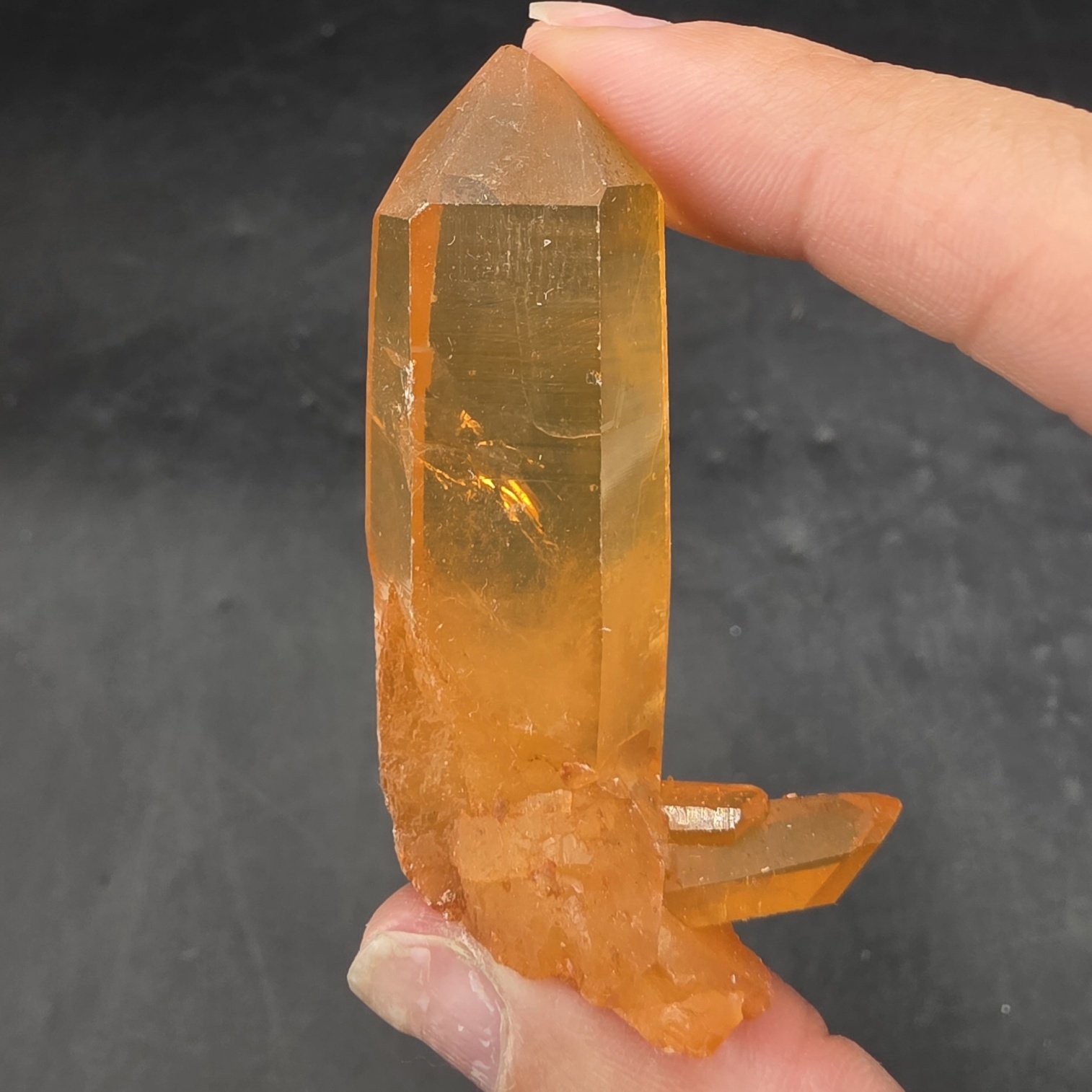 Tangerine Quartz | Brazil | SiO2 | Tangerine Quartz Specimen - Image 3