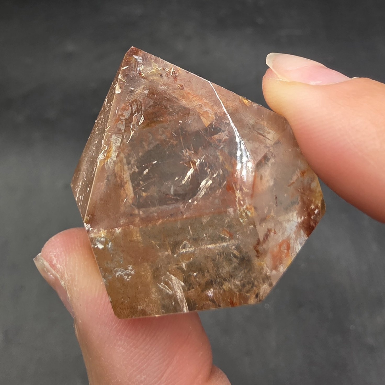 Hematite Included Quartz | Brazil | SiO2 | Hematite in Quartz - Image 3