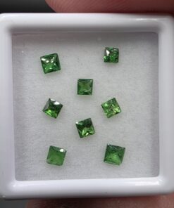 Tsavorite Facet Set | Merelani Hills, Simanjiro District, Manyara Region, Tanzania | Ca3Al2(SiO4)3 | Faceted Tsavorite