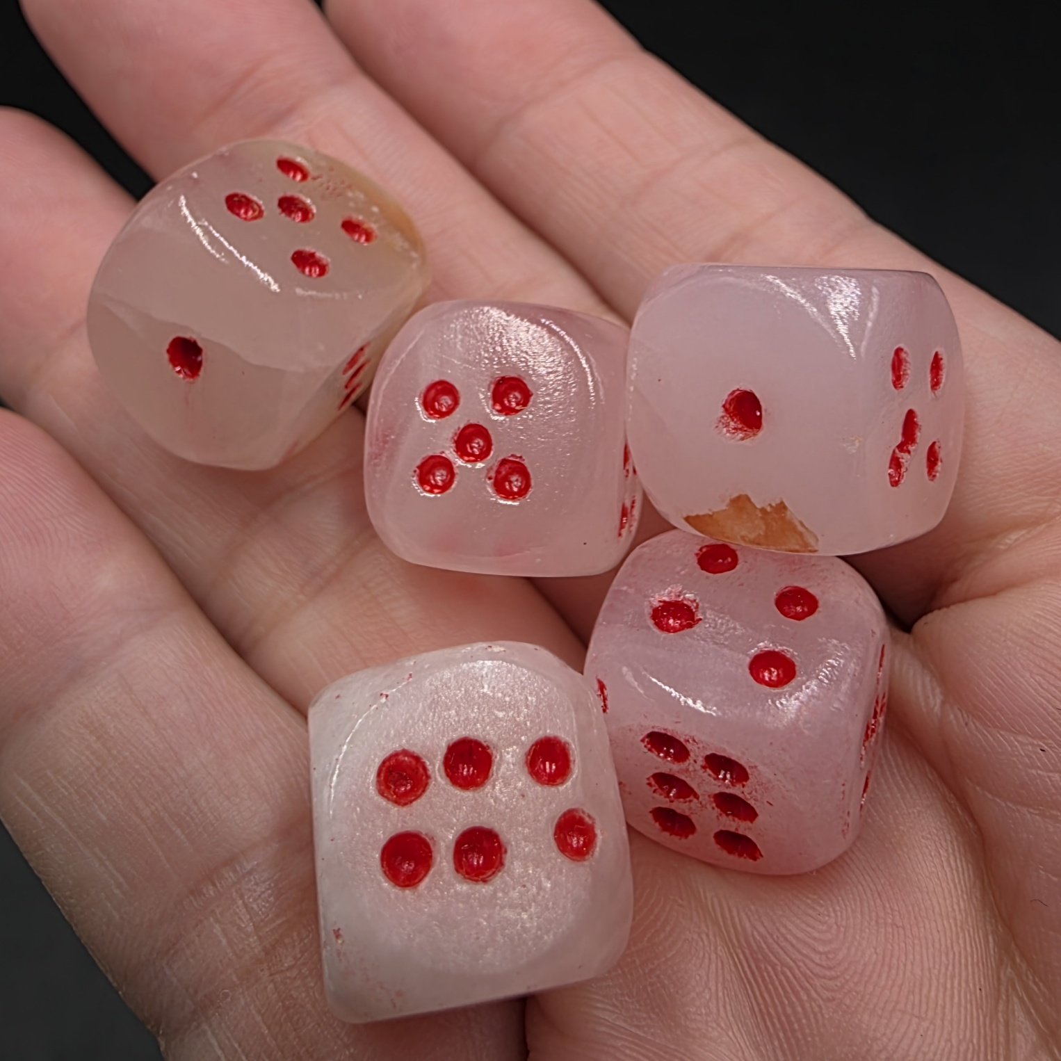 Pink Calcite Dice | Pakistan | CaCO3 | Polished Pink Calcite - Image 6