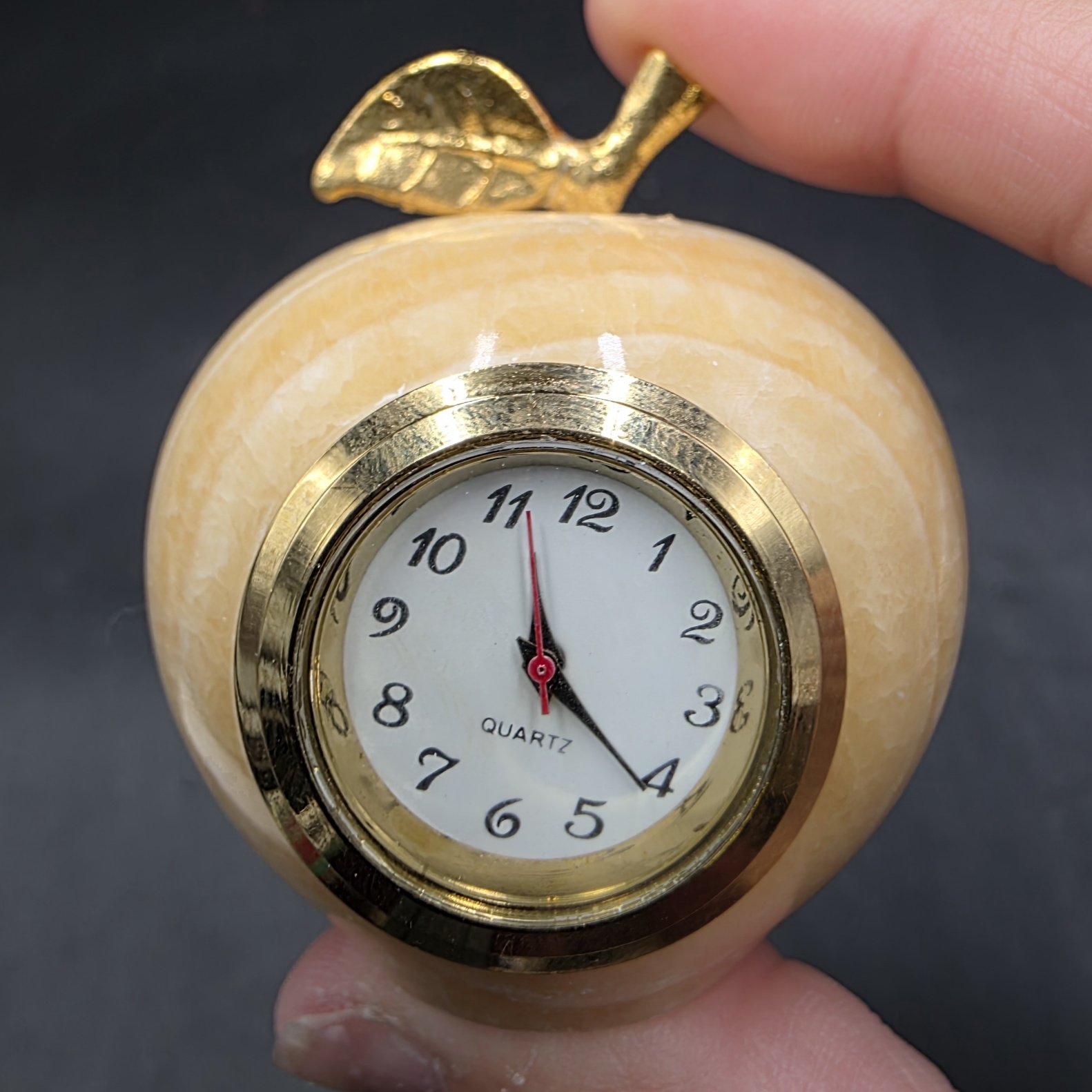 Calcite Apple Clock | Pakistan | CaCO3 | Polished Calcite