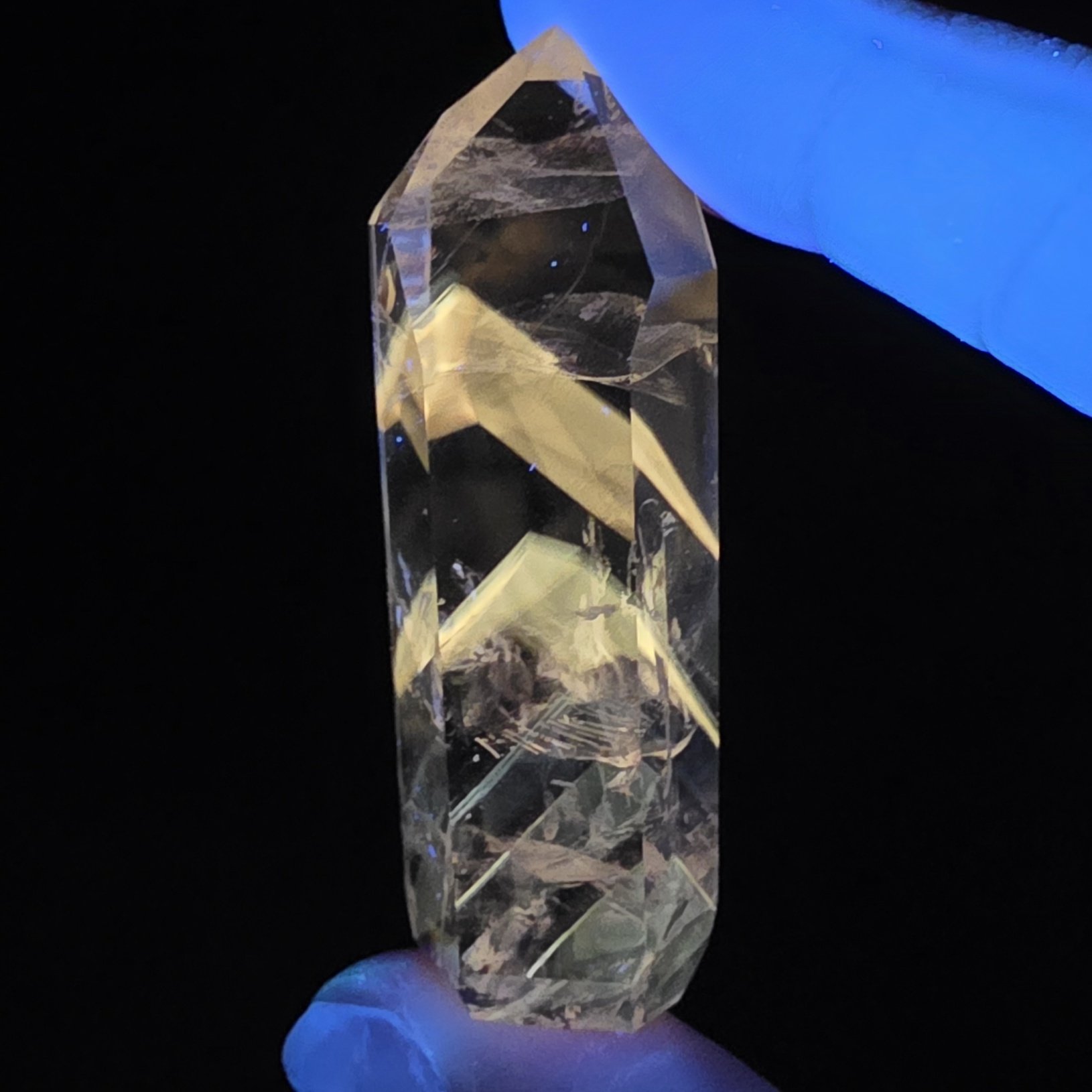 Amethyst with Powellite Tower | Brazil | SiO2 | CaMoO4 | Polished Amethyst