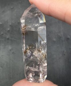 Alternative view of Amethyst with Powellite Tower | Brazil | SiO2 | CaMoO4 | Polished Amethyst